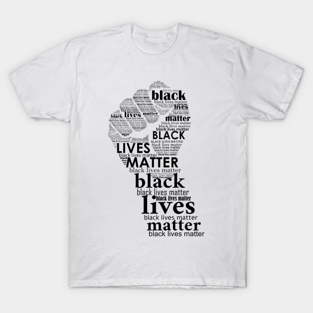Black lives matter fist T-Shirt by hedehede